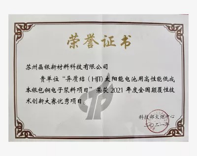 2021年度全国技术创新大赛优秀项目